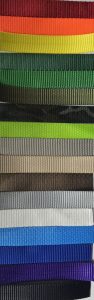 1 inch webbing colors currently available